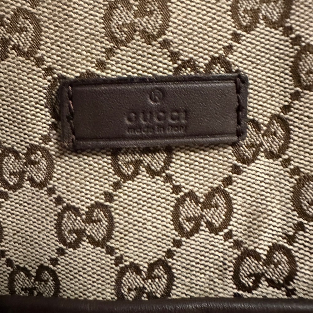 Gucci Beige Brown GG Canvas Crossbody Bag - Picture 2 of 14